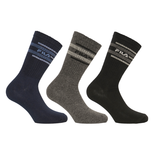 MAN URBAN NORMAL PLAIN SOCKS 3 PACK – Bild 2