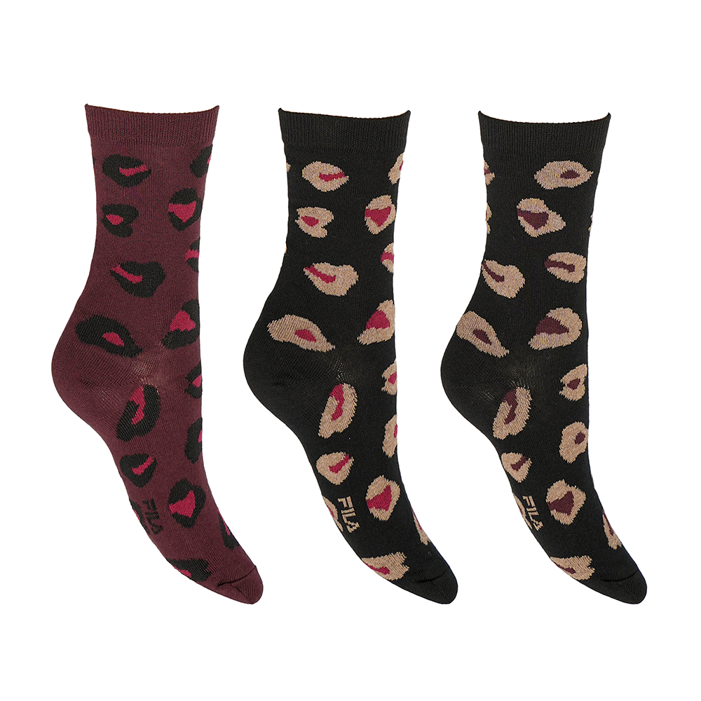 WOMAN LIFESTYLE NORMAL PLAIN SOCKS 3 PACK