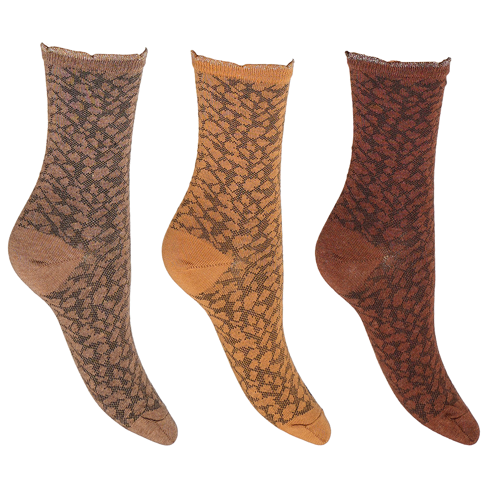 WOMAN LIFESTYLE NORMAL PLAIN SOCKS 3 PACK – Bild 2