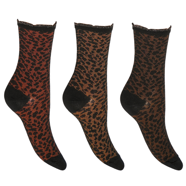 WOMAN LIFESTYLE NORMAL PLAIN SOCKS 3 PACK