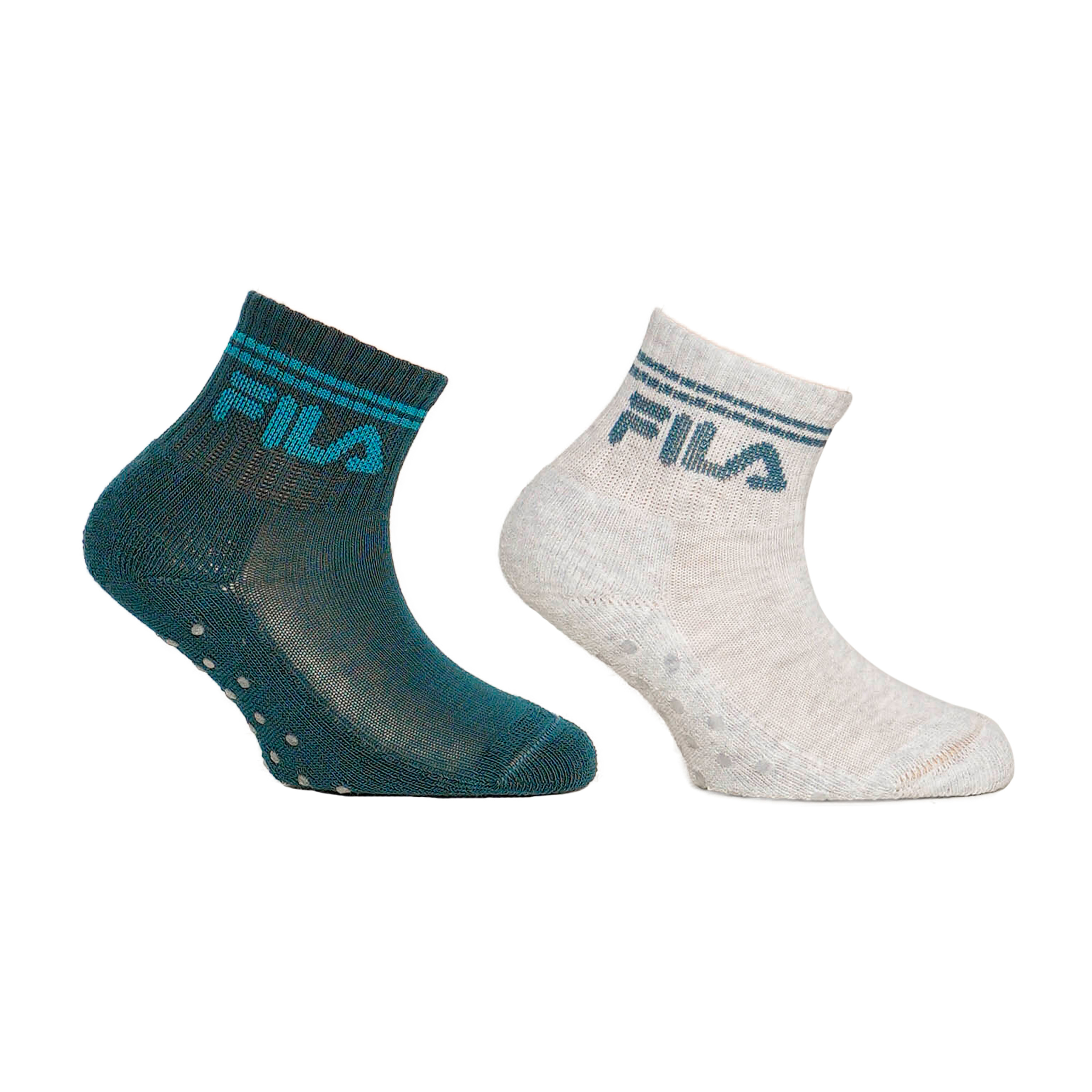 JUNIOR QUARTER PLAIN SOCKS WITH ABS 2 PACK – Bild 2
