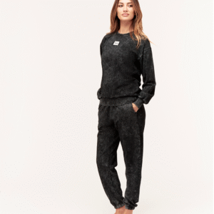 WOMAN LONG PYJAMAS IN BRUSHED FLEECE