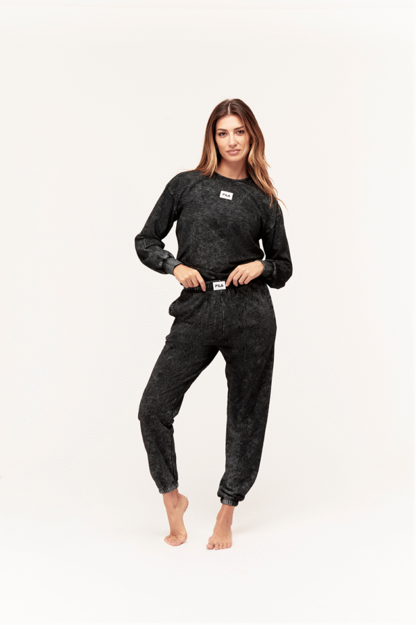 WOMAN LONG PYJAMAS IN BRUSHED FLEECE – Bild 2