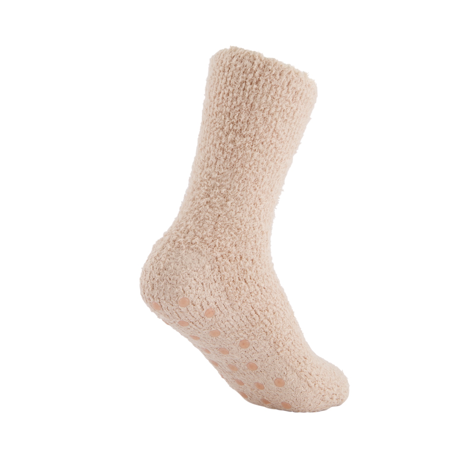 Fluffy Socks mit ABS-Pads beige/schwarz – one size – Bild 8
