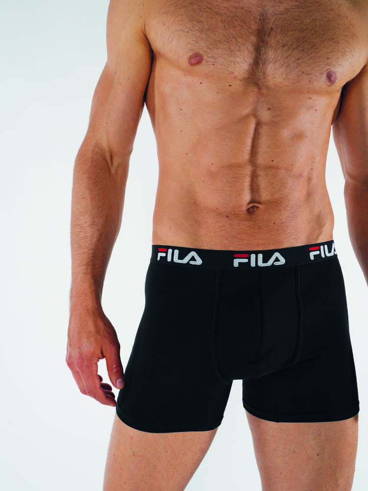 MAN BOXER ELASTIC WITH LOGO MIDI LENGHT LEG – Bild 2