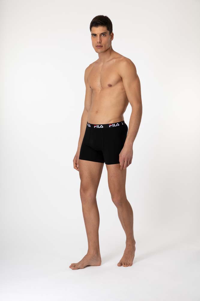 MAN BOXER ELASTIC WITH LOGO MIDI LENGHT LEG – Bild 4
