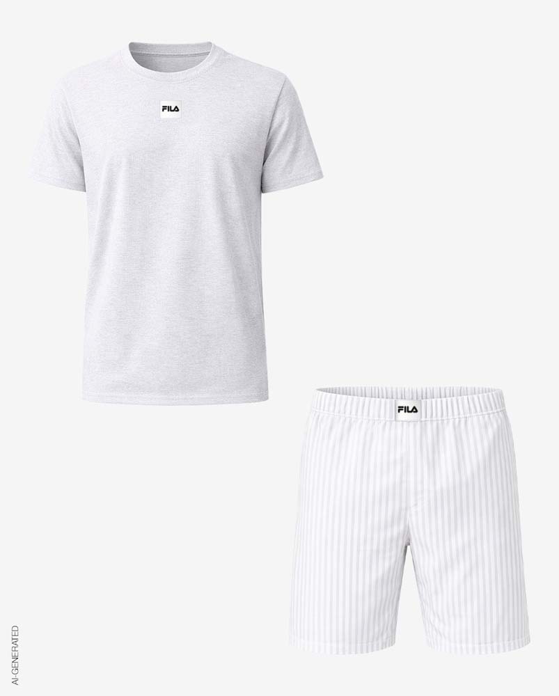 MAN PYJAMAS SHORT SLEEVES T-SHIRT AND SHORT PANTS