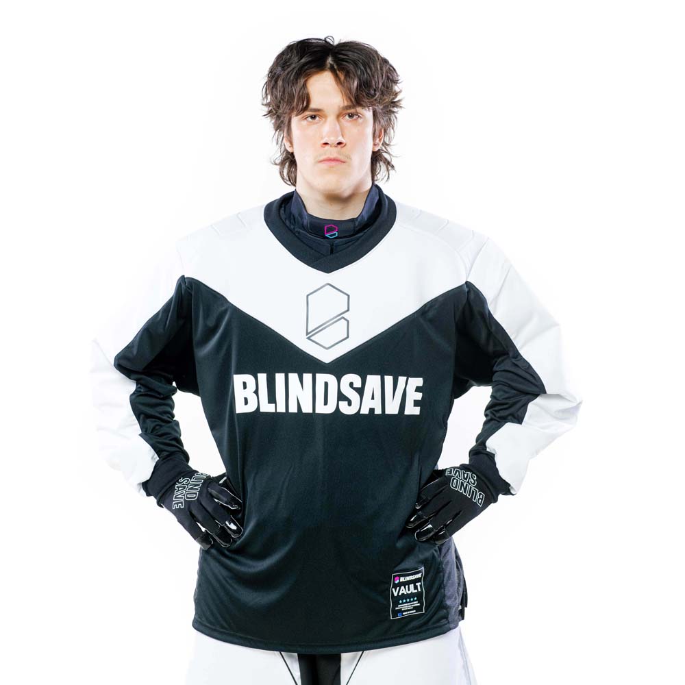 VAULT GOALIE JERSEY TOP WHITE & BLACK