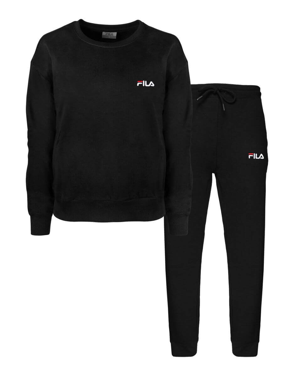 Pyjama en coton molletonné brossé pour femme