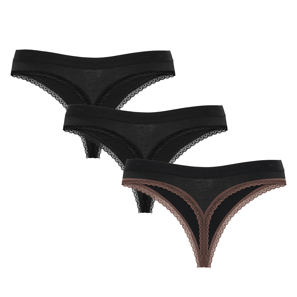 WOMAN STRING ELASTIC WITH LOGO PACK OF 3 PIECES - Image 3