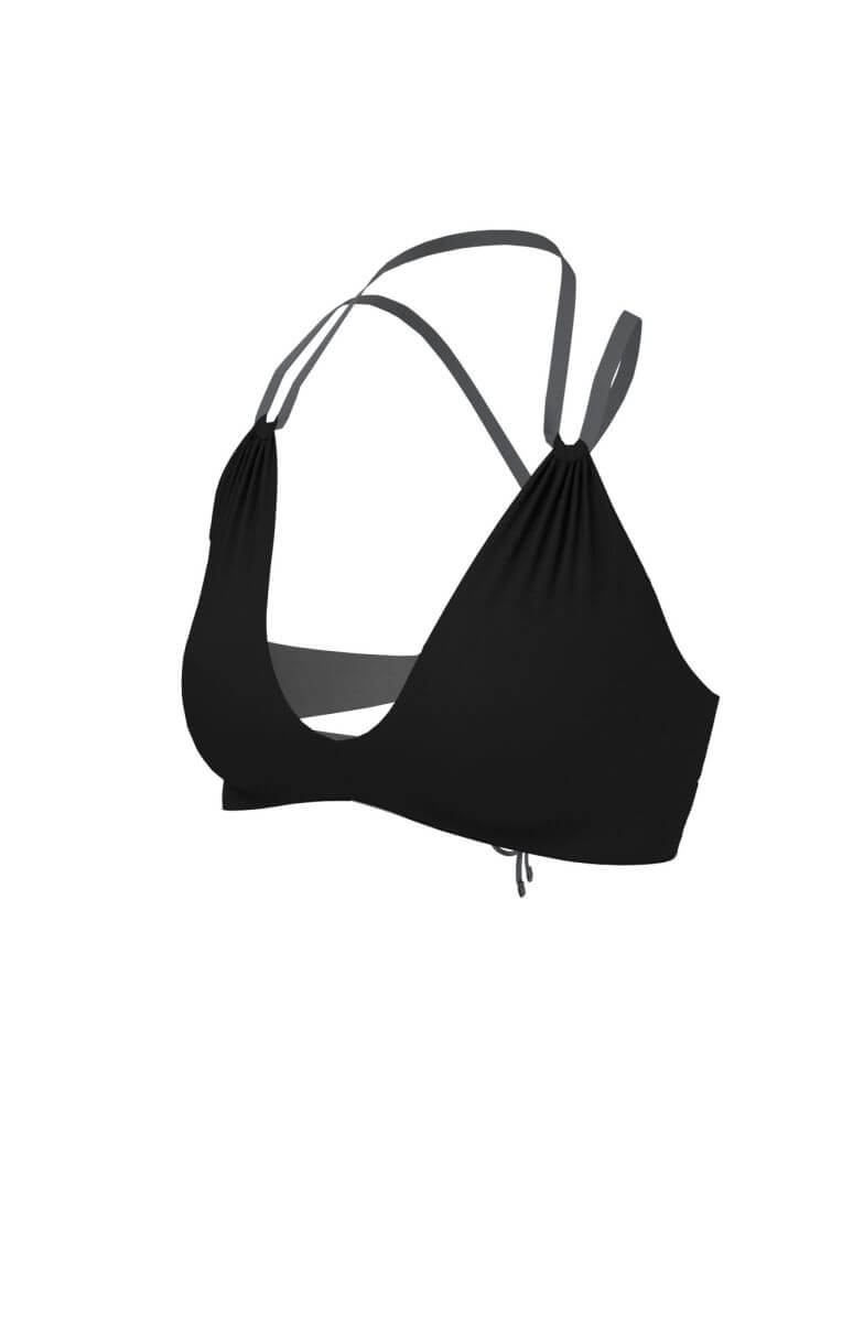 Lace-Up High Neck Bikini Top - Immagine 3