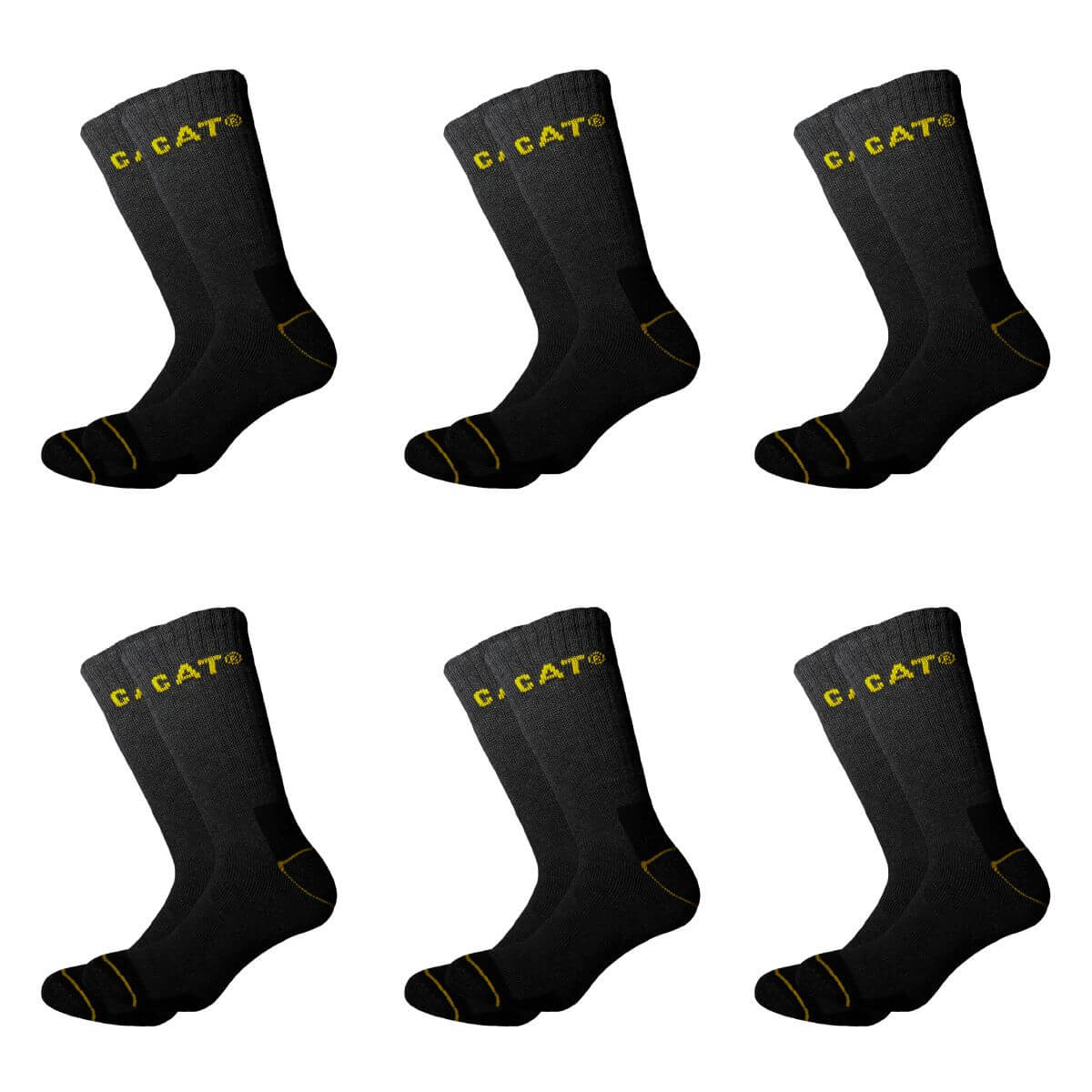 Caterpillar Work Socks grey 6P - Image 2